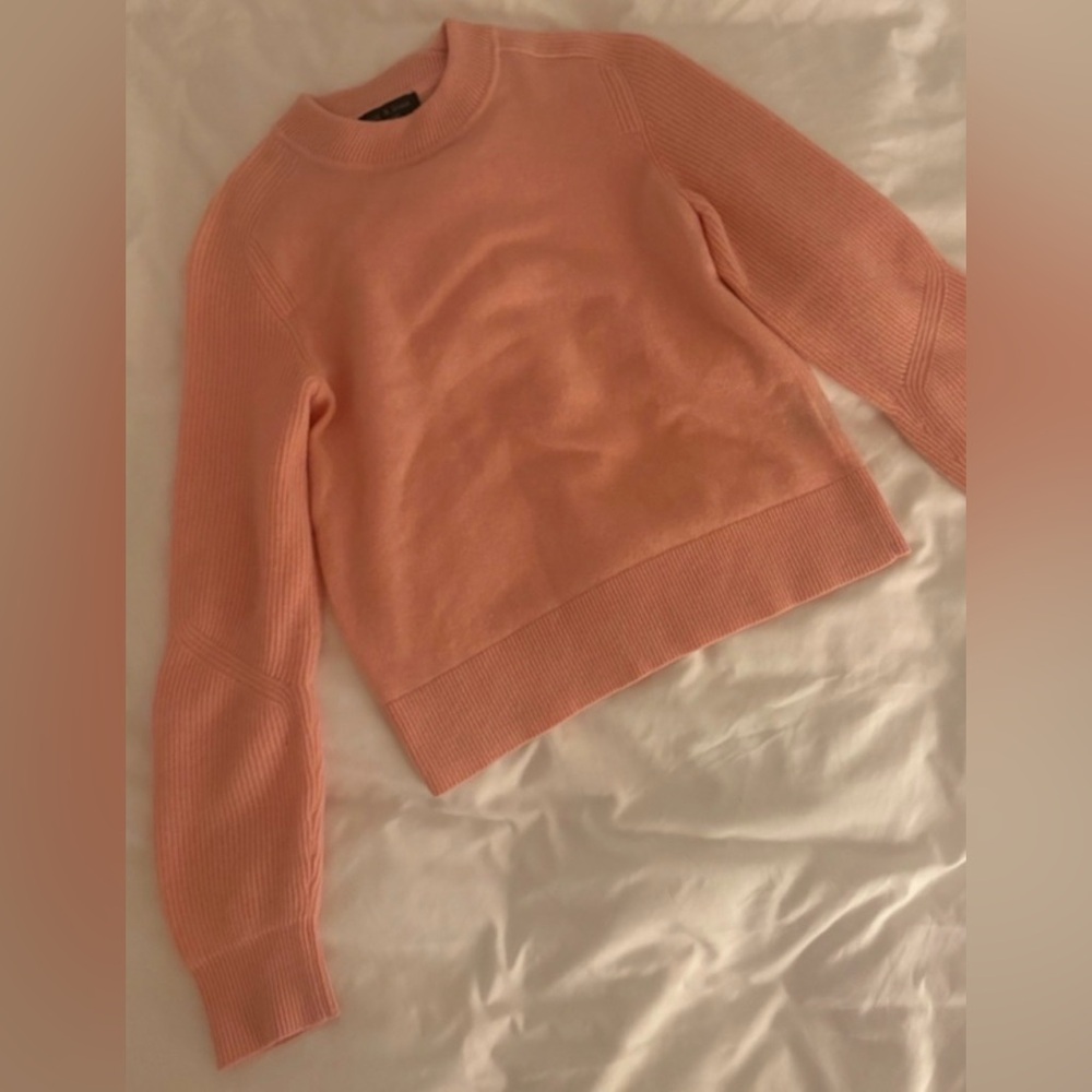 Rag & Bone Cashmere Soft Pink Crew Neck Sweater